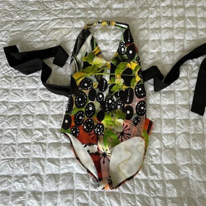 Clover Canyon back wrap one piece swimsuit